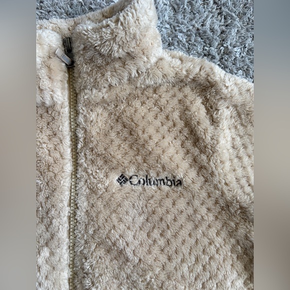 Columbia•Girls’ Fire Side Sherpa Jacket| Tan/Cream | Medium (10/12) - Picture 2 of 9